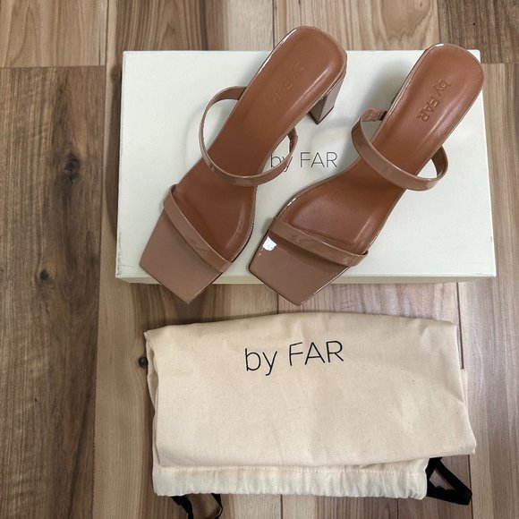 BY FAR Shoes - BY FAR Tanya patent-leather mules - Sz 38